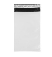 Sacchetto - per corrieri - 17 x 25 x 5 cm - PE - bianco - conf. 100 pezzi