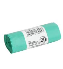 Sacchi bio - 50x60 cm - 30 L - 17 micron - verde - conf. 20 pezzi