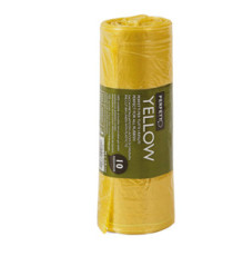 Sacchi rifiuti Classic - 70 x 110 cm - 120 L - 20 micron - giallo - Perfetto - conf. 10 pezzi