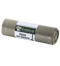 Sacco macerie - LDPE - 40 x 70 cm - 120 micron - ambra - Verdelook - conf. 15 pezzi