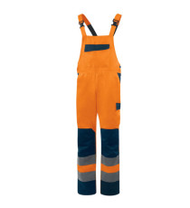 Salopette alta visibilità M1SA2HV - taglia L - arancio fluo - Deltaplus