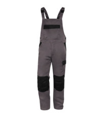 Salopette da lavoro M1SA2 - taglia L - twill/poliestere/cotone - grigio - Deltaplus