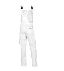 Salopette da lavoro Panostyle M6SAL - taglia XL - PE/cotone - bianco/grigio - Deltaplus