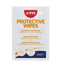 Salviette impregnate di repellente anti zanzara - in bustine da 3ml cad - PVS - conf. 10 pezzi