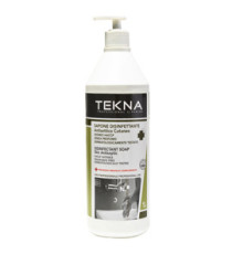 Sapone disinfettante - senza profumo - con dispenser - 1 L - Tekna