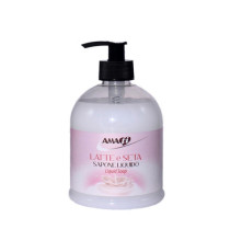 Sapone liquido - in dispenser - 500 ml - latte & seta - Amati