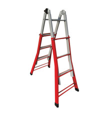Scala telescopica Everest - 4+4 gradini - acciaio - X-Robust