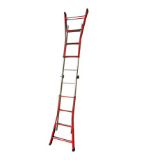 Scala telescopica Everest - 4+4 gradini - acciaio - X-Robust