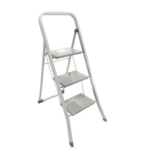 Scaletta Dalì - 3 gradini - acciaio verniciato - grigio - Marchetti