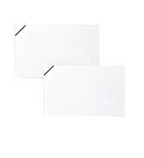 Scatola 100 biglietti + 100 buste - Lutto - bianco - 9 x 14 cm - Rex Sadoch