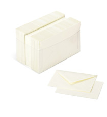 Scatola 100 cartoncini (200gr) + 100 buste (90gr) - avorio - formato 4 - Favini
