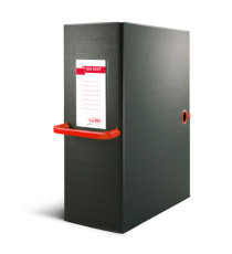 Scatola archivio Big Next - dorso 16 cm - 25 x 35 cm - nero/rosso - Sei Rota
