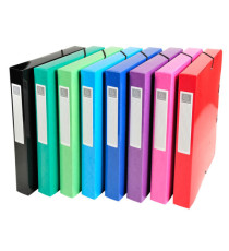 Scatola archivio box Iderama - dorso 40 mm - A4 - 8 colori assortiti - Exacompta