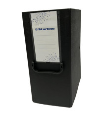 Scatola archivio con maniglia - dorso 16 cm - 25 x 35 cm - nero - Starline