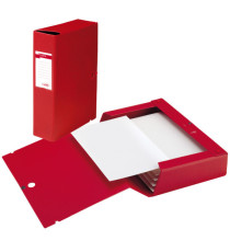 Scatola archivio Scatto - dorso 6 cm - 25 x 35 cm - rosso - Sei Rota