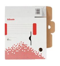 Scatola archivio Speedbox - dorso 8 cm - 35 x 25 cm - bianco e rosso - Esselte