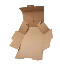 Scatola automontante per ecommerce PICK&Post - M - 36 x 24 x 12 cm - giallo/blu - Blasetti