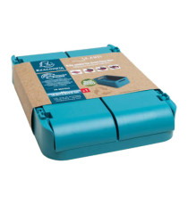 Scatola pieghevole The Smart Case mini Skandi - 18,8 x 13,8 x 9,5 cm - blu pacifico - Exacompta