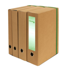 Scatola progetto con elastico - cartone FSC - dorso 6 cm - 25x35 cm - avana - Starline