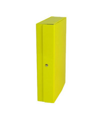 Scatola progetto Glossy - dorso 10 cm - giallo - Starline