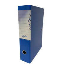 Scatola progetto KingPro - con portaetichetta - dorso 8 cm - blu - Starline