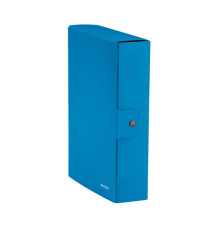 Scatola progetto WOW - dorso 8 cm - blu metallizzato - Leitz