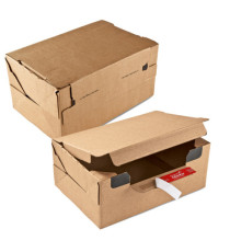 Scatola Return Box CP 069 - S - 28,2 x 19,1 x 9 cm - cartone - avana - ColomPac