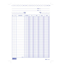 Schede - dare/avere/saldo/iva - 24x17 cm (verticale) - Edipro - conf. 100 pezzi