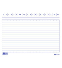 Schede in cartoncino rigate - 15 x 21 cm orizzontale - Edipro - conf. 100 pezzi
