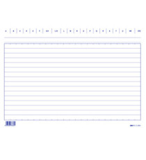 Schede in cartoncino rigate - 17 x 24 cm orizzontale - Edipro - conf. 100 pezzi