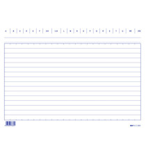 Schede in cartoncino rigate - 17 x 24 cm orizzontale - Edipro - conf. 100 pezzi