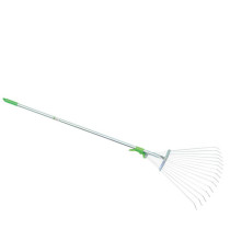 Scopa regolabile - per erba e foglie - metallo - Verdemax