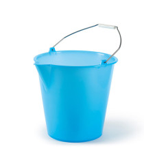 Secchio con becco - in politene - 12 L - azzurro - PerfettoFactory