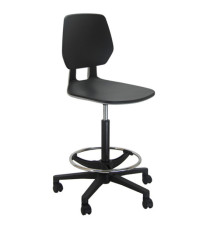 Sedia alta tecnigrafo ESOS PG - PPL - con poggiapiedi - nero - Unisit