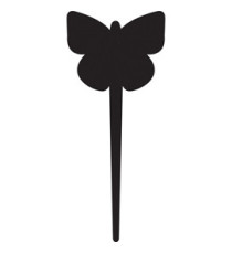 Silhouette Tags - forma farfalla - nero - Securit - set 5 pezzi