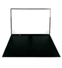Sottomani doppio in similpelle - nero - 48 x 32 cm - City Time