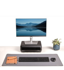 Sottomano da scrivania Breyta - 40 x 80 cm - grigio - Fellowes