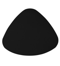Sottopiatto sagomato Talk - 43 x 35 cm - nero - Stilcasa