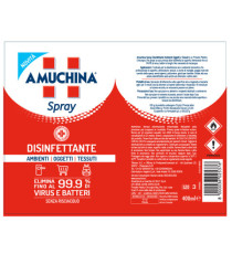 Spray amuchina - disinfettante per ambienti oggetti e tessuti - 400 ml - Amuchina Professional