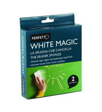 Spugna cancella macchie White Magic - 12 x 2,5 x 6 cm - Perfetto - conf. 2 pezzi