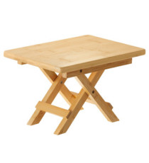 Stand richiudibile - 30 x 20 x18 cm - bamboo - colore naturale - Leone