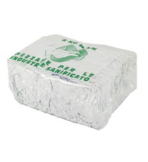Stracci - per pulizia industriale - 2 kg - bianco