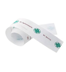 Strisce garanzia per WC - carta - bianco/verde - Leone - conf. 1000 pezzi