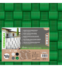 Striscia di occultazione privacy - 19 x 205 cm - PVC - verde - Verdemax