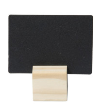 Supporti wood per targhette - 6 targhette incluse - Securit - set 12 pezzi