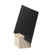 Supporti wood per targhette - 6 targhette incluse - Securit - set 12 pezzi