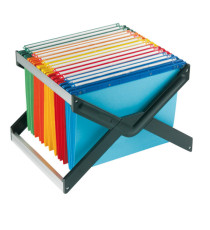 Supporto per cartelle sospese Luxor - con 10 cartelle Joker interasse 33 cm - 41x27,5x32 cm - colori assortiti - Bertesi