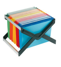 Supporto per cartelle sospese Luxor - con 10 cartelle Joker interasse 33 cm - 41x27,5x32 cm - colori assortiti - Bertesi