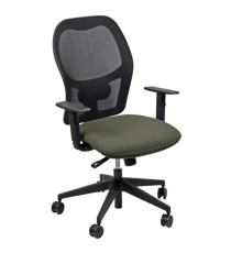 Seduta operativa Hubble HUHU - tessuto Fashion - braccioli regolabili - beige - Unisit