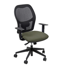 Seduta operativa Hubble HUHU - tessuto Fashion - braccioli regolabili - beige - Unisit